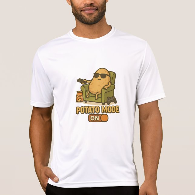 Kartoffelmodus - Lazy Life aktiviert T-Shirt (Vorderseite)