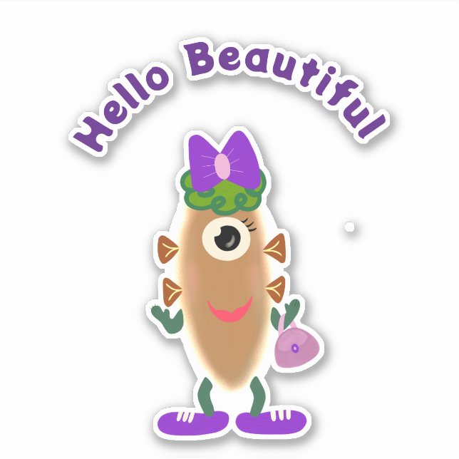 Kartoffelmonster Aufkleber (Vorderseite)