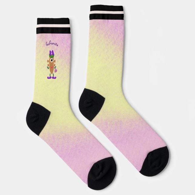 Kartoffelmonstersocken Socken (Rechts)