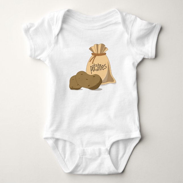 Kartoffeln Baby Strampler (Vorderseite)
