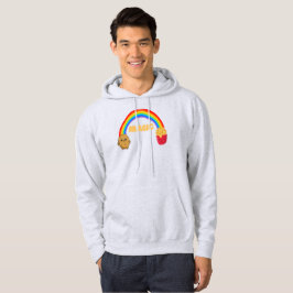 Kartoffeln, die sich mit einem Regenbogen auf Chip Hoodie
