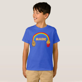 Kartoffeln, die sich mit einem Regenbogen auf Chip T-Shirt