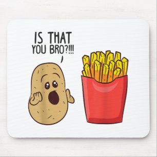 Kartoffeln Pommes frites ist, dass man sonnige Kar Mousepad