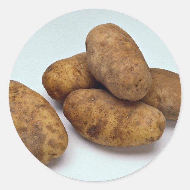 Kartoffeln Runder Aufkleber (Vorderseite)