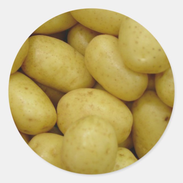 Kartoffeln Runder Aufkleber (Vorderseite)