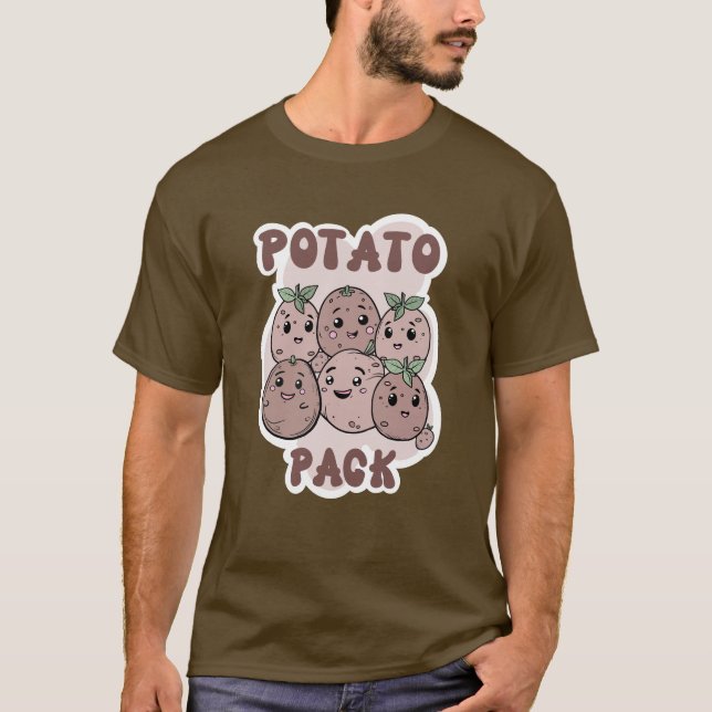 Kartoffelpack lustige Kartoffelgruppe T-Shirt (Vorderseite)