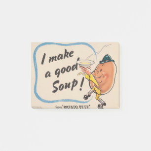 Kartoffelpete macht eine gute Suppe Post-it Klebezettel