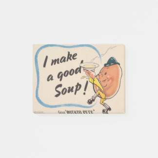 Kartoffelpete macht eine gute Suppe Post-it Klebezettel