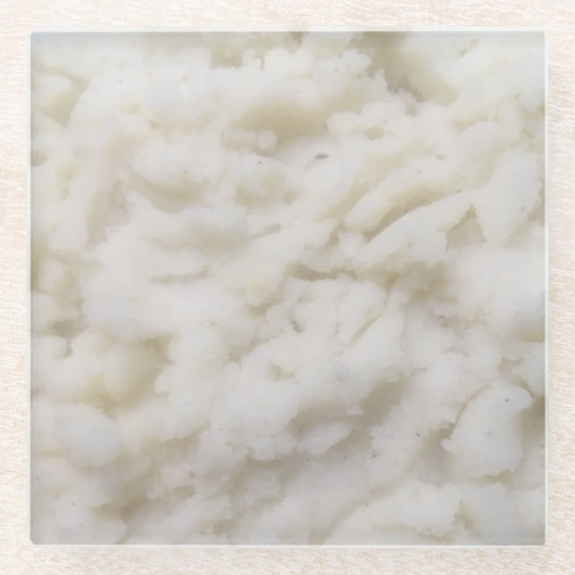 Kartoffelpüree Glasuntersetzer (Vorderseite)