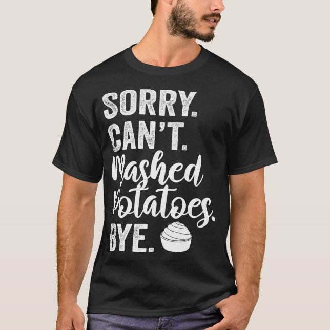 Kartoffelpüree Knoblauch Kartoffeln Vegan T-Shirt (Vorderseite)
