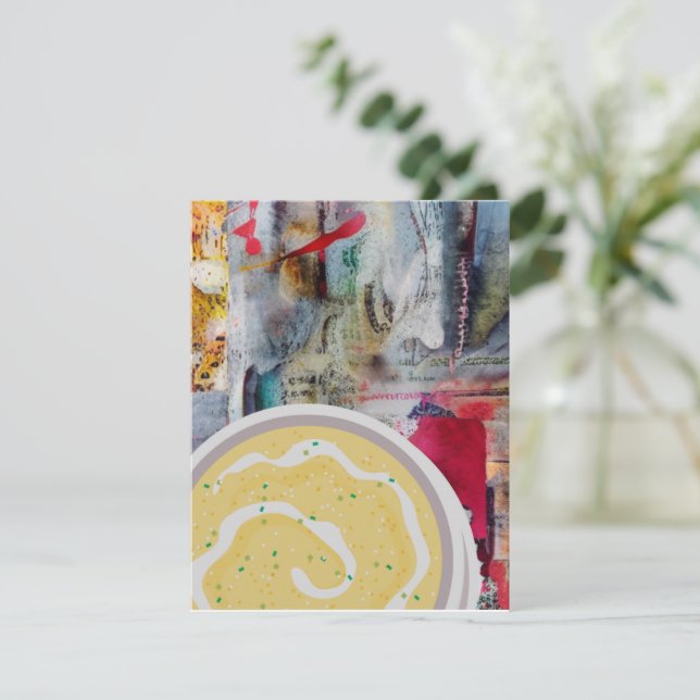 Kartoffelpüree Mitteilungskarte (Stehend Vorderseite)