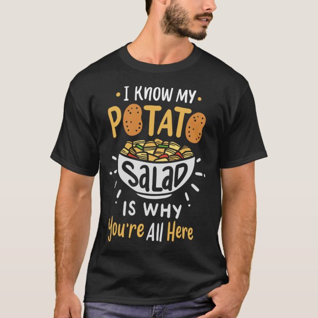 Kartoffelsalat GRILLEN Party T-Shirt (Vorderseite)