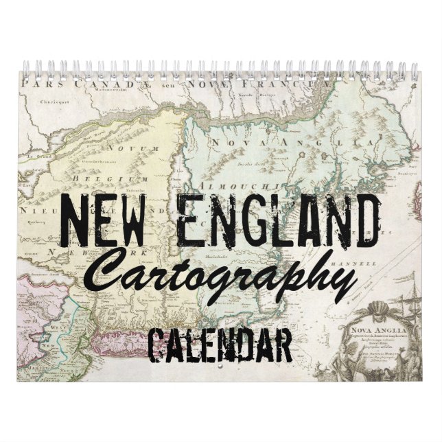 Kartografie-Kalender in Neuengland Kalender (Titelbild)