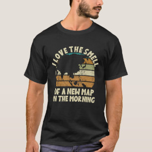 Kartografie Mapping Reisende Mapmaking Topographie T-Shirt
