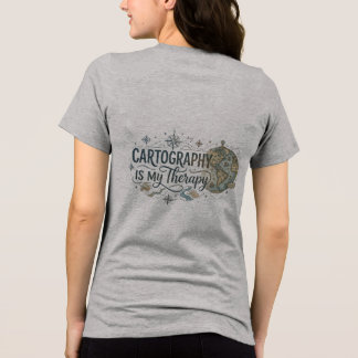 Kartographie ist meine Therapie Damen Tri-Blend Shirt