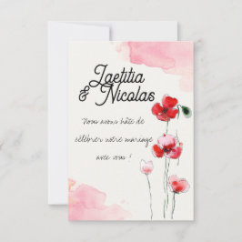 Karton Antwort "Klatschmohn"