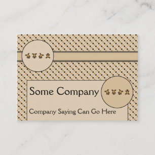 Karton Bears Dots Business Card Visitenkarte