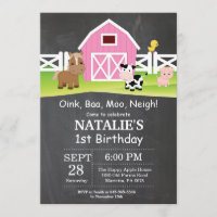 Karton Farm Geburtstag Einladung Barnyard Party