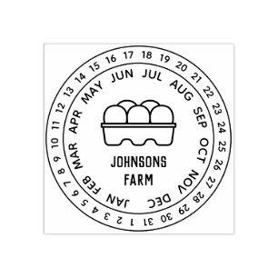 Karton für frische landwirtschaftliche Eier Gummistempel