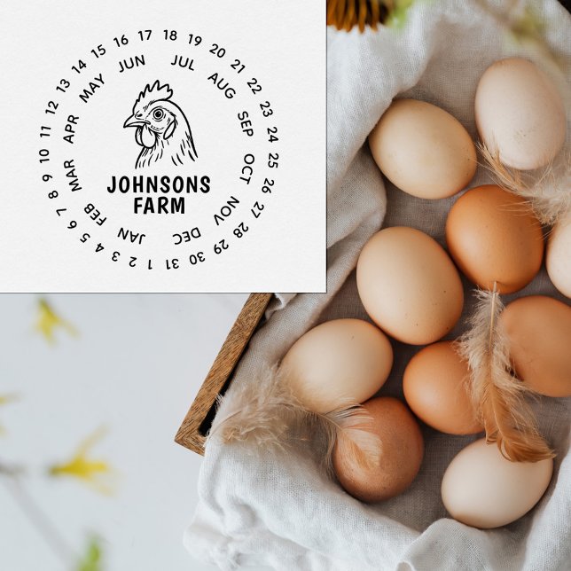 Karton für frische landwirtschaftliche Eier Gummistempel (Von Creator hochgeladen)