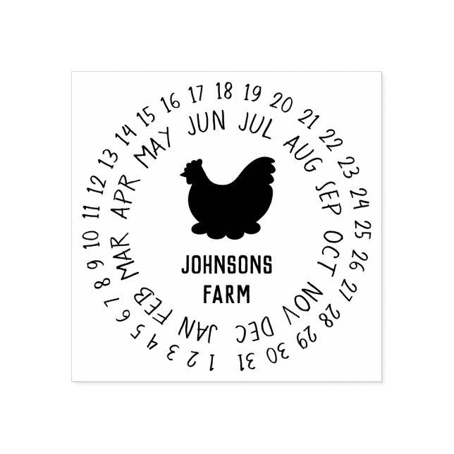 Karton für frische landwirtschaftliche Eier Gummistempel (Prägung)