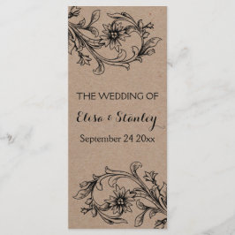 Karton für Vintage Blumenzehen Programm