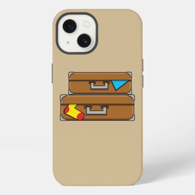 Karton Koffer iPhone Hülle (Rückseite)