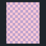 Karton lila und rosa poster<br><div class="desc">Prüfmuster - lila und rosa Schachbrett.</div>