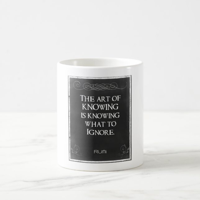 Karton-Typografie mit einem inspirierenden Zitat Kaffeetasse (Mittel)