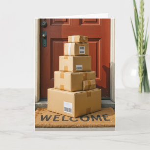 Kartonboxen zum Alten Geburtstag Spaß Karte