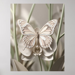 Kartonfalter-Orchidee Poster