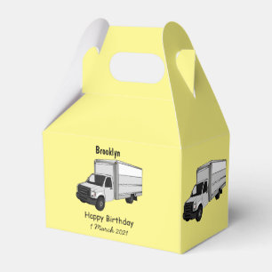 Kartonwagen Cartoon-Illustration Geschenkschachtel