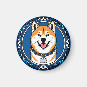 Kartoon-HundIllustration Magnet