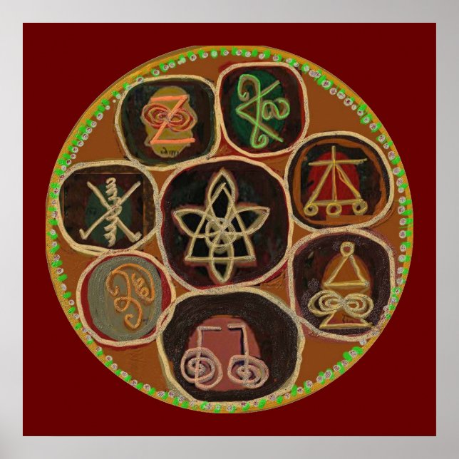 KARUNA Reiki Healing Symbols April 2011 Poster (Vorne)