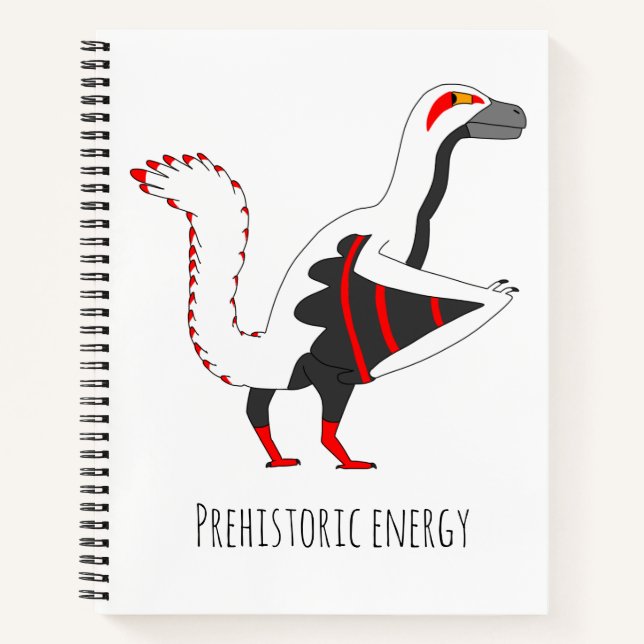 Karura the Archaeopteryx Dino Bird Spiral Notebook Notizbuch (Vorderseite)