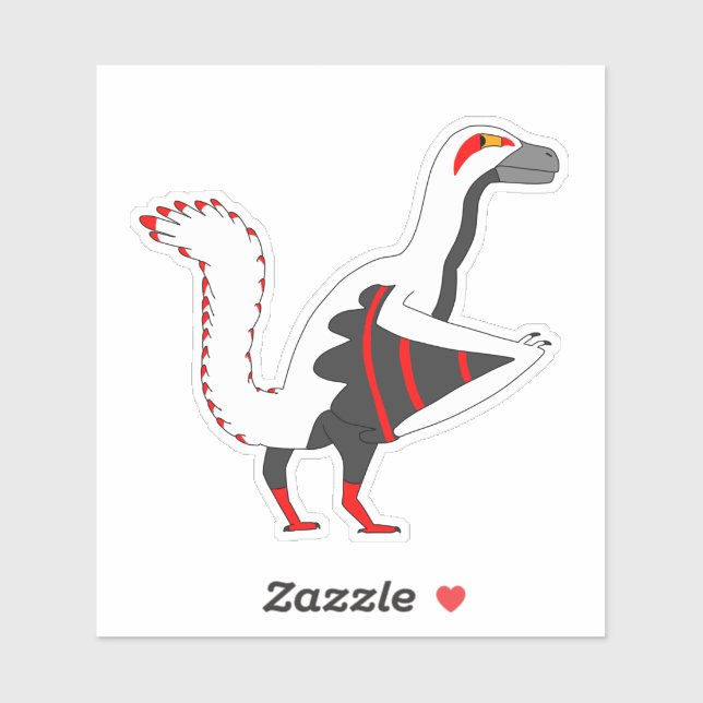 Karura the Archeopteryx Prehistoric Bird Dino  Aufkleber (Blatt)