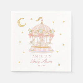 Karussell-Baby-Party-Servietten im skurrilen Stil Serviette
