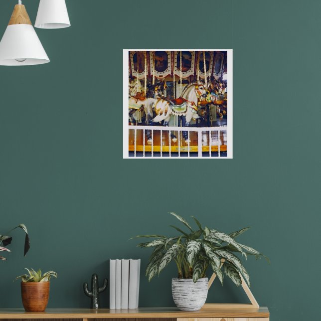 Karussell in Öl Poster (Wohnzimmer 1)