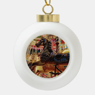Karussell Keramik Kugel-Ornament