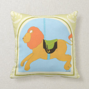 Karussell-Löwe bis Juni Heidekraut Vess Kissen