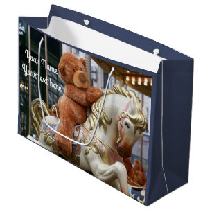 Karussell mit Teddy Bear Große Geschenktüte