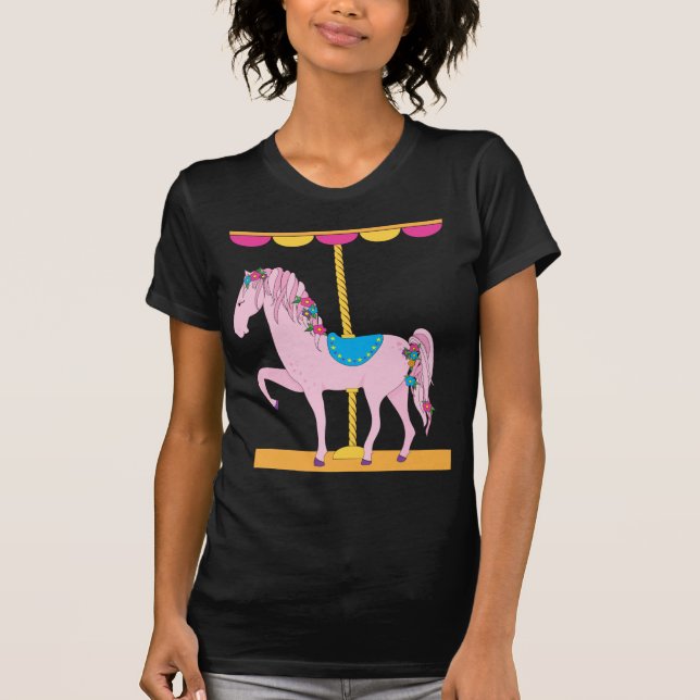 Karussell-Pferd T-Shirt (Vorderseite)