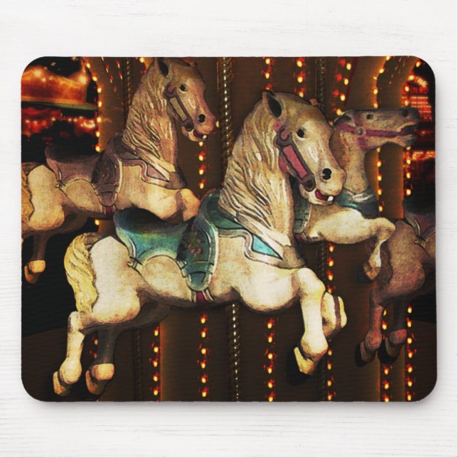 Karussell Pferde Mousepad (Vorne)
