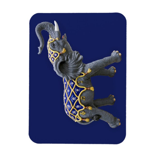 Karussell-Tier Elefant Foto Magnet (Vertikal)