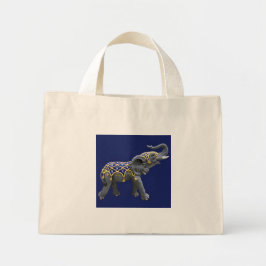 Karussell-Tier-Elefanten-Foto-Tasche Mini Stoffbeutel