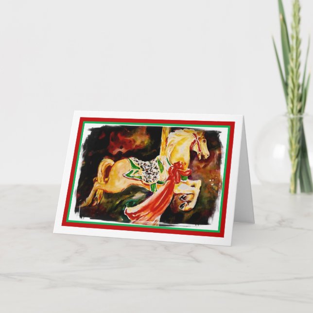 Karussell-Weihnachtskarte Karte (Vorderseite)