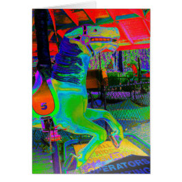 [Karussellpferd] farbenfroh - Jede Okcaderkarte