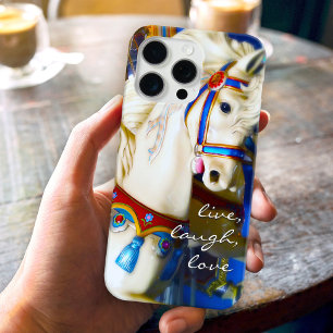 Karussellpferd Foto Live Lachen Liebe Bunt iPhone 16 Pro Max Hülle