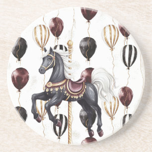 Karussellpferd Zirkusballons Getränkeuntersetzer
