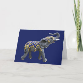 Karusselltier Elefant Foto Karte